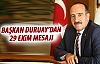 Başkan Duruay'dan mesaj