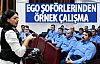 EGO şoförleri kadına şiddete hayır diyor