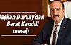 Fatih Duruay'dan kandil mesajı