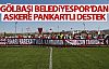 Gölbaşı Belediyespor'dan pankartlı destek