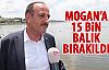 Mogan Gölü'ne balık bırakıldı