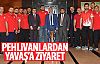 Pehlivanlardan Mansur Yavaş'a ziyaret