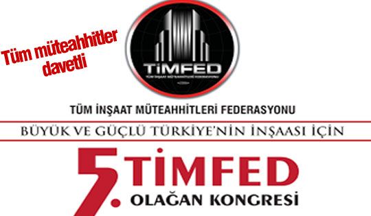 TİMFED 5. olağan genel kurulu yapılacak