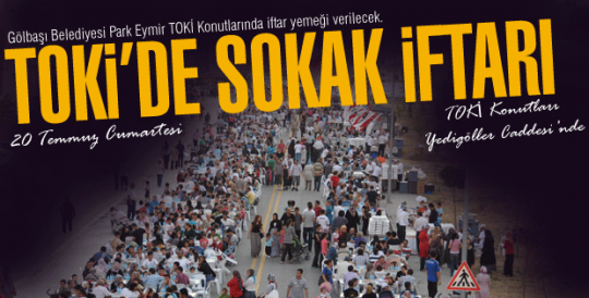 TOKİ Konutlarında iftar