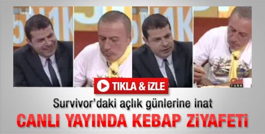 Topaloğlu'na canlı yayında kebap jesti - izle