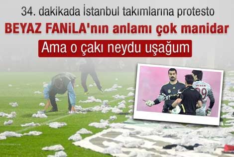 Trabzon'da beyaz atletli protesto 