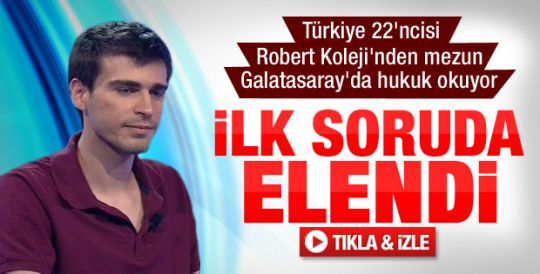 Türkiye 22.'si Onur Yorgun ilk soruda elendi