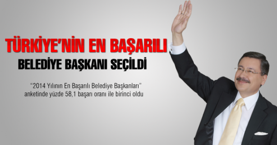 TÜRKİYE’NİN EN BAŞARILI BELEDİYE BAŞKANI MELİH GÖKÇEK SEÇİLDİ