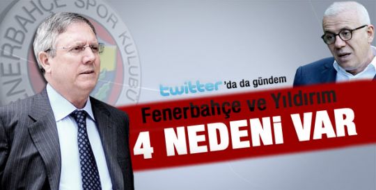 Twitter'da 7 konudan 3'ü Aziz Yıldırım 