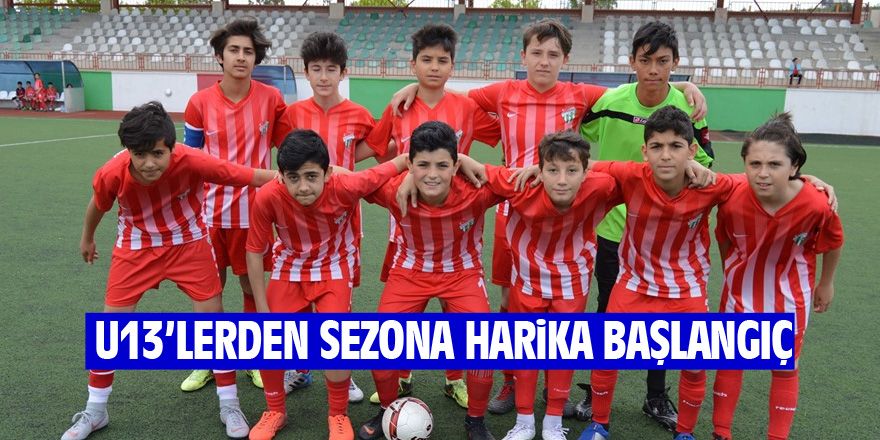 U13'lerden gol bombardımanı