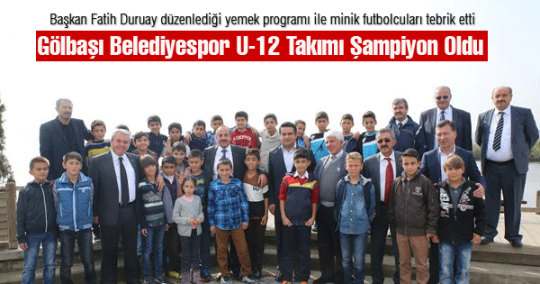 U-12 MİNİKLER FUTBOL TAKIMI ŞAMPİYON OLDU