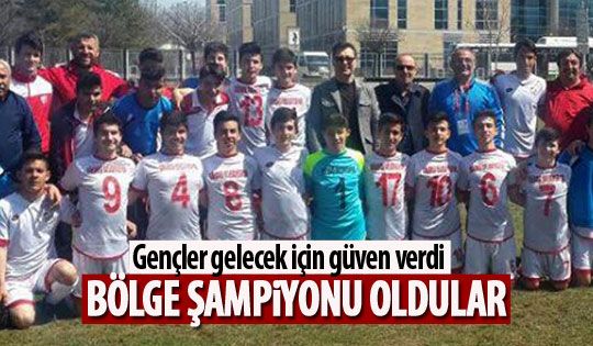 U-15'ler bölge şampiyonu oldu