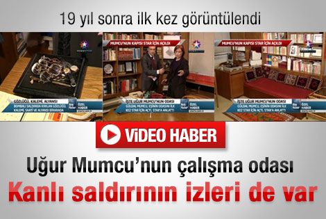 Uğur Mumcu'nun odası 19 yıl sonra ilk kez görüntülendi