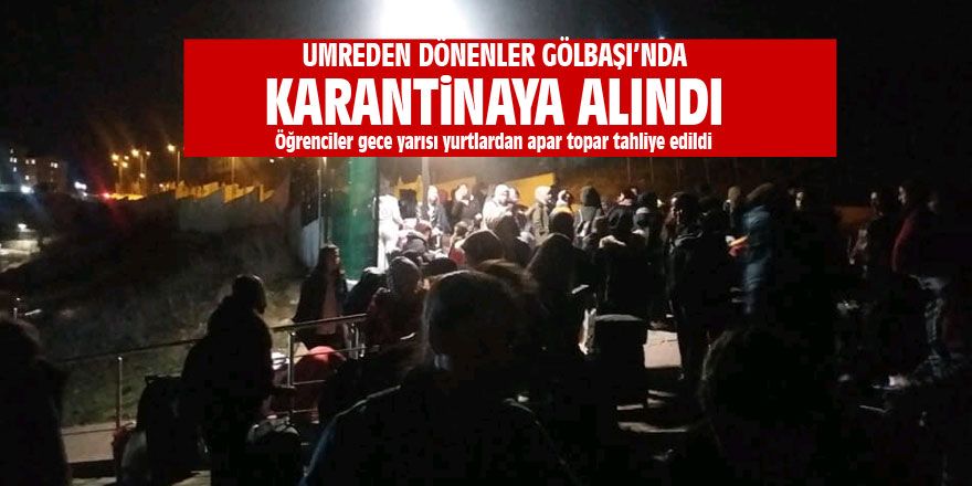 Umre’den dönenler Gölbaşı'nda karantinaya alındı!