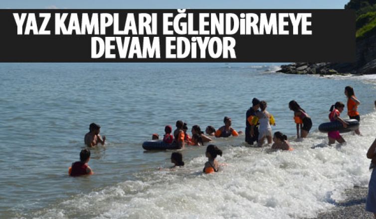 Yaz kampları eğlendirmeye devam ediyor