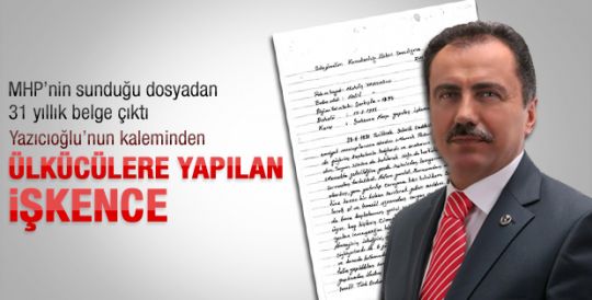 Yazıcıoğlu'nun 31 yıl önce yazdığı dilekçe