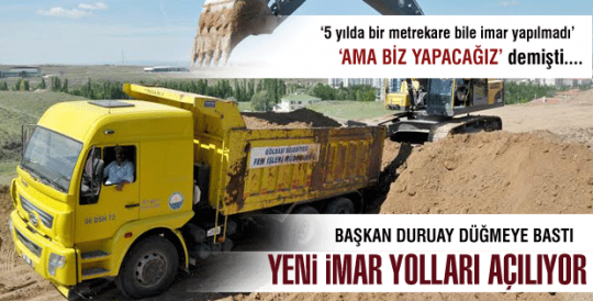 YENİ iMAR YOLLARI AÇILIYOR