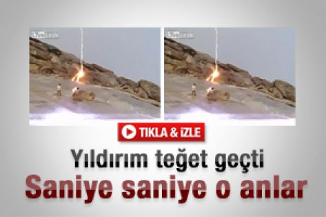 Yıldırım teğet geçti - Video