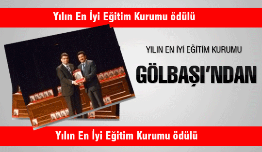 Yılın En İyi Eğitim Kurumu Ödülü Gölbaşı'ndan