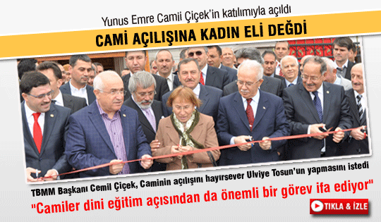 Yunus Emre Camii açıldı