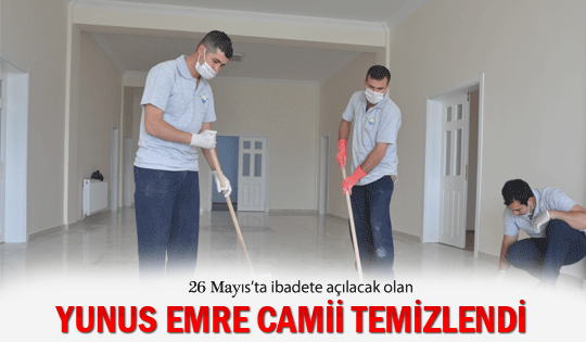 Yunus Emre Camii ibadete açılıyor