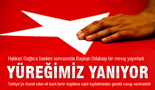 Yüreğimiz yanıyor