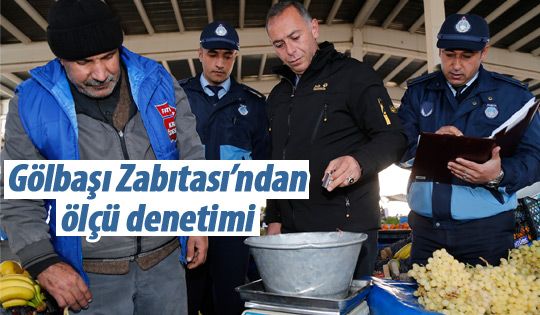 Zabıta'dan ölçü denetimi