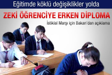 Zeki öğrenci liseyi erken bitirecek