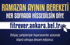 ANKARA BÜYÜKŞEHİR BELEDİYESİNDEN ‘FİTRE VER’ VE ‘FİDYE VER’ KAMPANYASI