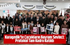Karagedik’te Çocukların Bayram Sevinci: Protokol Tam Kadro Katıldı