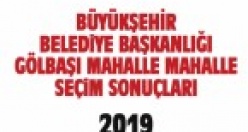 Büyükşehir Belediye Başkanlığı Gölbaşı mahalle mahalle  seçim sonuçları