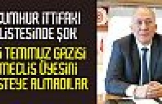 15 Temmuz gazisini listeye almadılar