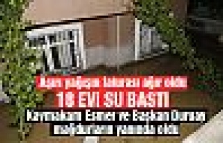 18 evi su bastı