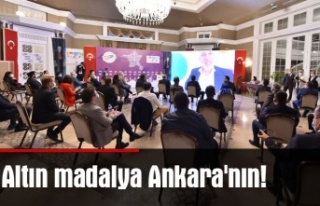 Altın madalya Ankara'nın!