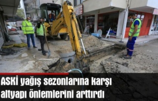 ASKİ yağış sezonlarına karşı altyapı önlemlerini...