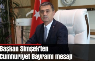 Başkan Şimşek'ten Cumhuriyet Bayramı mesajı