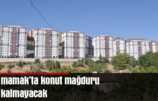 Mamak'ta konut mağduru kalmayacak