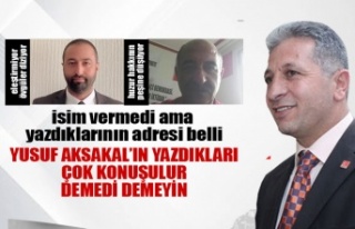 Yusuf Aksakal'dan zehir zemberek sözler