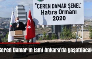Ceren Damar'ın ismi Ankara'da yaşatılacak