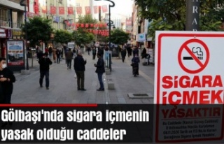 Gölbaşı'nda sigara içmenin yasak olduğu...