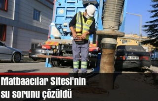 Matbaacılar Sitesi'nin su sorunu çözüldü