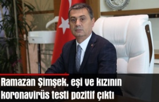 Ramazan Şimşek, eşi ve kızının koronavirüs...