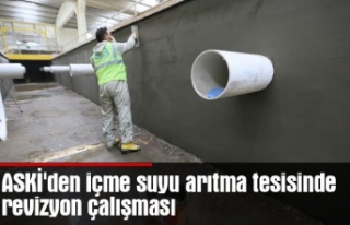 ASKİ'den içme suyu arıtma tesisinde revizyon...