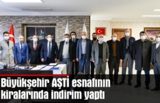 Büyükşehir AŞTİ esnafının kiralarında indirim...