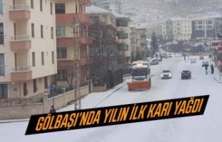 Gölbaşı'nda yılın ilk kar sınavı