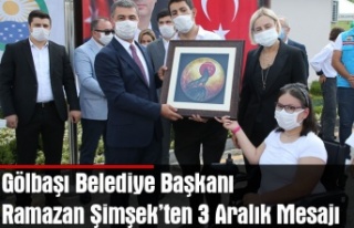 Gölbaşı Belediye Başkanı Ramazan Şimşek’ten...