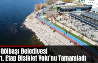 Gölbaşı Belediyesi 1. Etap Bisiklet Yolu’nu Tamamladı