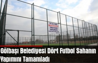 Gölbaşı Belediyesi Dört Futbol Sahanın Yapımını...