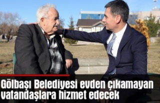 Gölbaşı Belediyesi evden çıkamayan vatandaşlara...