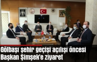 Gölbaşı şehir geçişi açılışı öncesi Başkan...